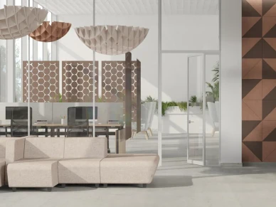 ACOUSTIC ARTWORK tiles partitions clouds interiors 