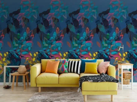Pigments varikas varimaalaus muraltapetti olohuoneeseen Rebel Wallsilta R15781 1