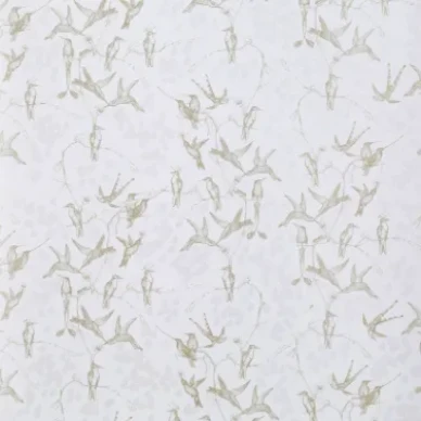 Rainbirds harmaa kultainen lintutapetti Mimoulta image