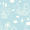 Drakhimlen ljusblå