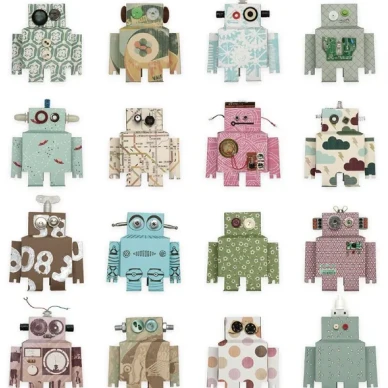 Robots robottitapetti lastenhuoneeseen Studio Dittelta image