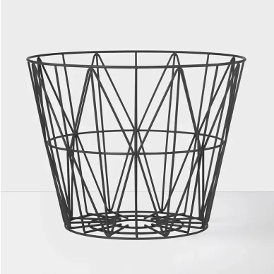 Wire Basket medium musta rautakori Ferm Livingilta image