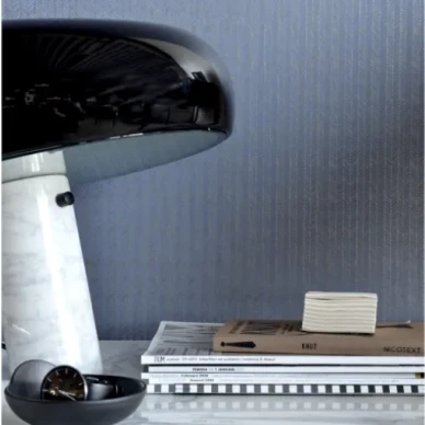 Tweed sininen geometrinen tapetti Mimoulta image