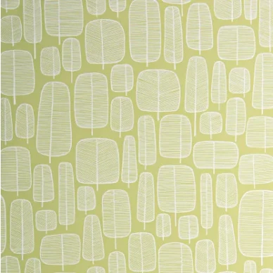 Little Trees vihrea retro puutapetti Miss Printilta image