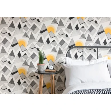 Miss Print Mountains tapet sunrise image