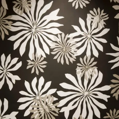 Fleur musta kukkatapetti Miss Printilta image