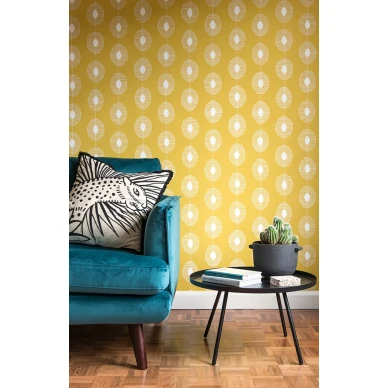 Dewdrops sopii taydellisesti hieman retrohtavaan sisustukseen ja keltainen piristaa sita taydellisesti image