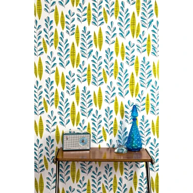 Garden city bustle varinen tapetti piristaa kotia ja sopii niin olohuoneeseen kuin makuuhuoneisiinkin image