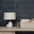 Ferm Living Lines tapet i mörktgrå