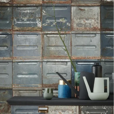 Container rustiikkinen tumma tapetti tyohuoneeseen Studio Dittelta image