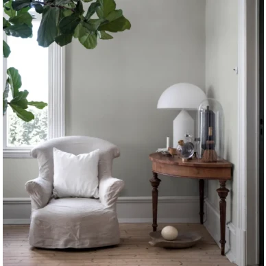 Sage Green yksivarinen vihrea tapetti Borastapeterilta image