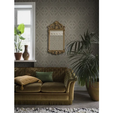 Vihrea Rosenvigen tapetti klassisella kukkakuviolla image