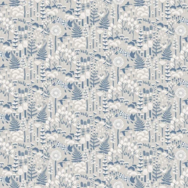 Wonderland Hoppmosse tapet grå image