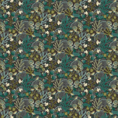 Wonderland Koralläng tapet grön image