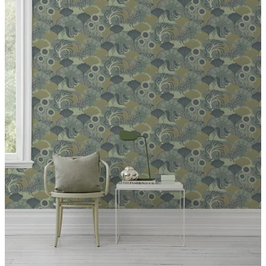 Hauska vihrea tapetti Mardgomma 1469 Borastapeterilta image