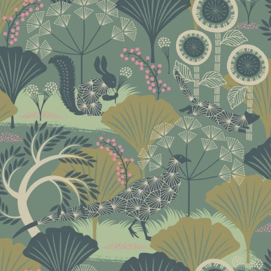 Mardgomma vihrea mielikuvituksellinen tapetti Borastapeterilta 1469 image