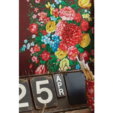 Dutch Painters tapet burgundy image