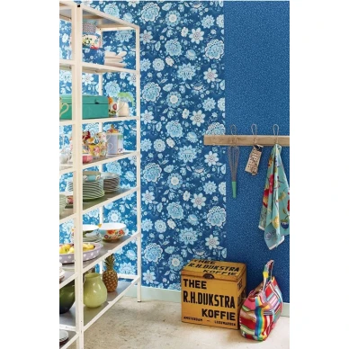 Folklore Chintz tapet dark blue image