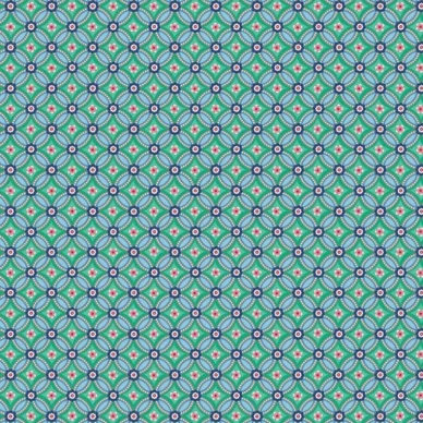 Geometric tapet brown green image