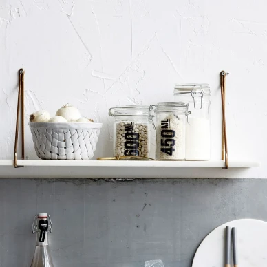 House Doctor Brackets Apart hyllkonsolset mässing image