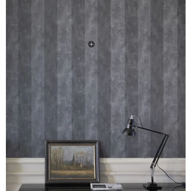 Designers Guild Parchment Stripe randig tapet Notting Hill Slate image