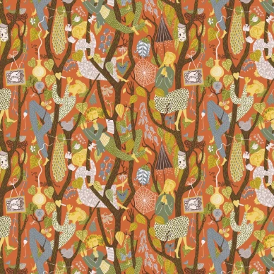 BoråsTapeter Melodi tapet röd image