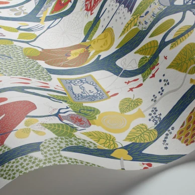 BoråsTapeter Melodi tapet vit image