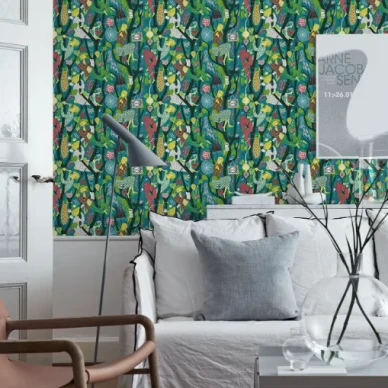 Melodi varikas kuviollinen tapetti Borastapeterilta image