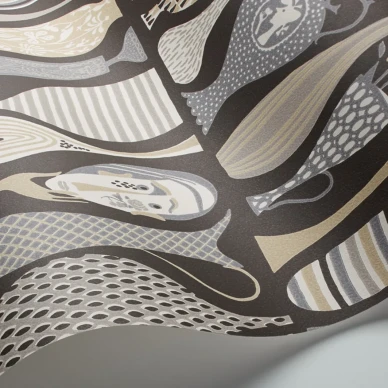 BoråsTapeter Pottery tapet brun image