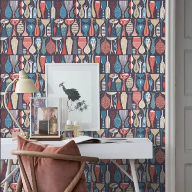 Pottery varikas graafinen tapetti Borastapeterilta image