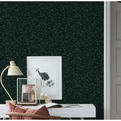 Amorina vihrea lehtitapetti Borastapeterilta image