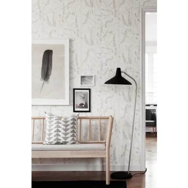 BoråsTapeter Bladranker tapet beige image