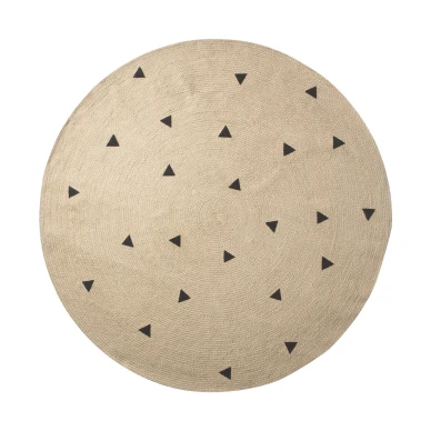Ferm Living Jute barnrumsmatta - 2 storlekar triangles image