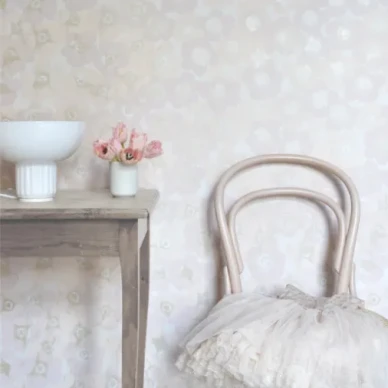 Windflower vaalea kukkatapetti Mimoulta image