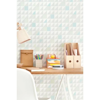 Majvillan Katinka tapet Turkos/Grön image