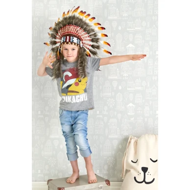 Majvillan Small Town tapet Grå image