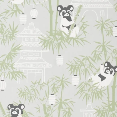 Majvillan Bambu tapet Grå image