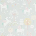 Majvillan True Unicorns tapet Grå