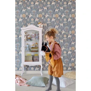 Majvillan True Unicorns tapet evening blue image