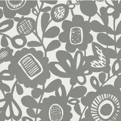 Scion Kukkia blommig tapet Charcoal image