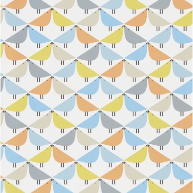 Scion Lintu tapet Satsuma/Sky/Pebble image