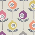 Scion Pepino blommig tapet Bilberry/Dijon/Rhubarb