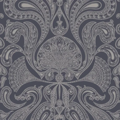 Malabar musta hopea kuviotapetti Cole et Sonilta 95 7043 image