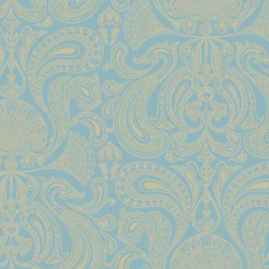 Malabar sininen kultainen kuviollinen tapetti Cole Sonilta image