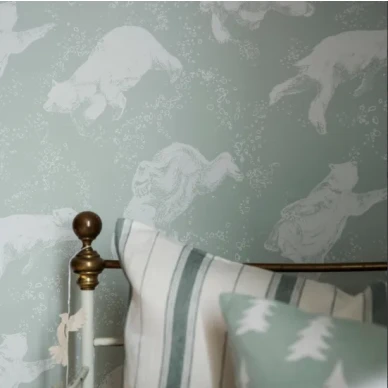 Polarn karhutapetti lastenhuoneeseen Borastapeterilta image