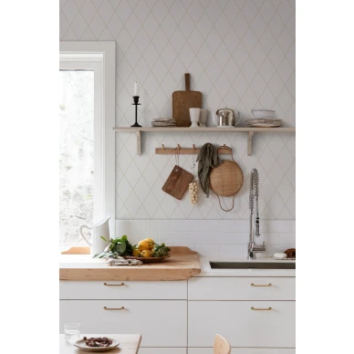 Ruudullinen keittiotapetti Gabriel Sandbergilta S10193 image