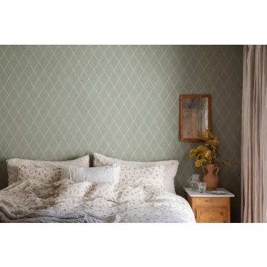 Vihrea makuuhuoneen tapetti Sandbergilta Gabriel S10194 image