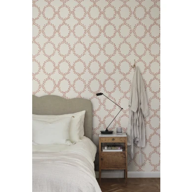 S10388 Wilma tapetti Red makuuhuoneessaSandberg image