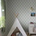 S10389 Wilma tapetti Green lastenhuoneessa Sandberg