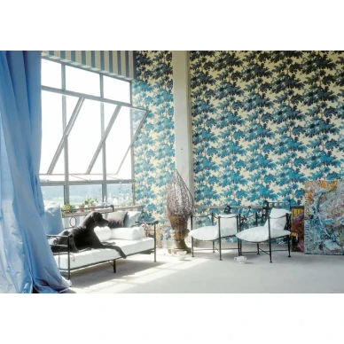 Raphael sininen puutapetti olohuoneeseen Sandbergilta v2 image